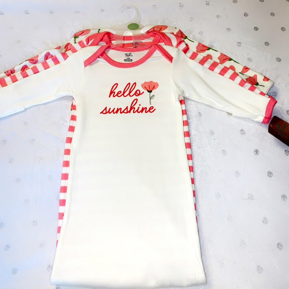 🛍 3 Baby Girl Nightgowns